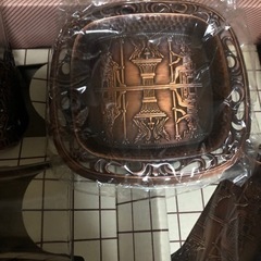 ブロンズ(銅)細工グラス　写真にある箱の中身全て セット販売中‼️の画像