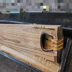  琴 すだれ彫り 和楽器　弦楽器 十三弦 箱付　良品の画像