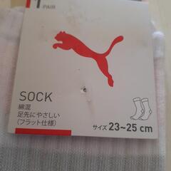 PUMAの靴下(23～25センチ)1足￥300円の画像