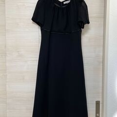 喪服 ブラックフォーマル ワンピース 3点セット 7号の画像