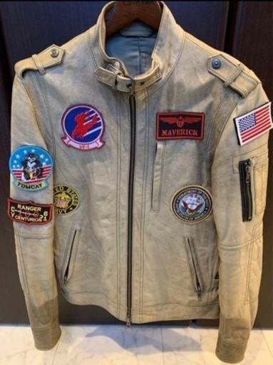 【カスタム】レザーライダースジャケット トップガンマーヴェリック