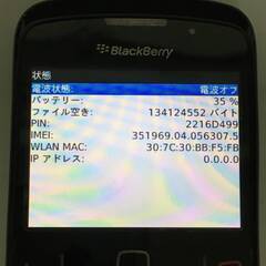 🔷🔶🔷BF9/74　docomo ドコモ FOMA Bold 9780 BlackBerry ブラックベリー ガラケー ケータイ 簡易動作確認 判定― 中古品 ○🔷🔶🔷の画像