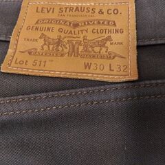 リーバイス Levis ジーンズ 511 W30 L32 ブラウン メンズ 美品の画像