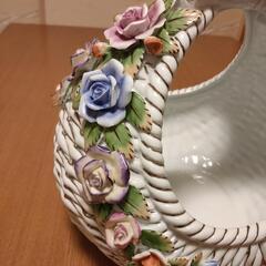 LOYAL ARDEN フラワー・フルーツバスケット 陶器製 インテリア