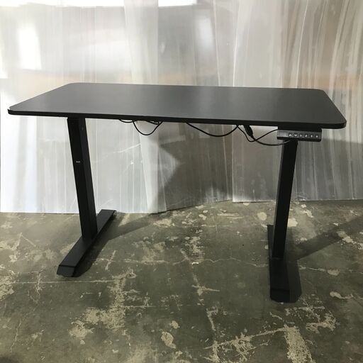 3/21 終 電動昇降デスク ブラック ゲーミングデスク スタンディングデスク 机 ワークデスク PCデスク 動作確認済み 24c菊HG