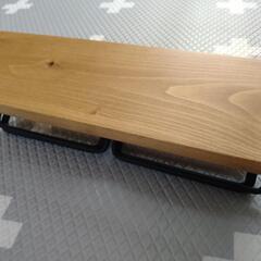 【新品】天然木　トイレットペーパーホルダー　ダブル
