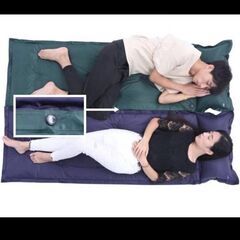 新品 エアーマット キャンプマット キャンプ アウトドア 車中泊 枕付きの画像