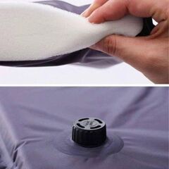 新品 エアーマット キャンプマット キャンプ アウトドア 車中泊 枕付きの画像