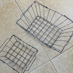 ワイヤーかご2点の画像