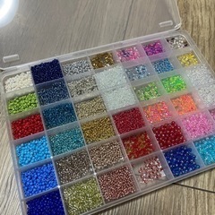 ビーズセット　テグス付き　2セットの画像