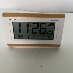 電波時計　リズム　動作確認済　【中古品】