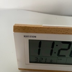 電波時計　リズム　動作確認済　【中古品】の画像