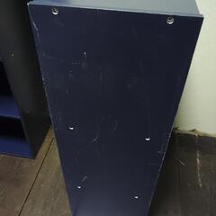 0円にお値下げ　B品③ 残1 紺 側面キズあり カラーボックス 収納棚 シェルフ カラボ 京都市の画像