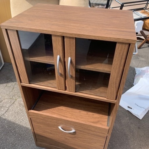 食器棚　レンジ台　used フクダクラフト レンジボード KZS-NLPJ コンセント付き レンジ台 食器