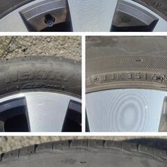 スズキ ワゴンR スティングレー(DBA−MH22S) 純正14㌅アルミホイールと14㌅タイヤ(BRIDGESTONE NEXTRY ECOPIA)の4本セット