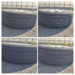 スズキ ワゴンR スティングレー(DBA−MH22S) 純正14㌅アルミホイールと14㌅タイヤ(BRIDGESTONE NEXTRY ECOPIA)の4本セット