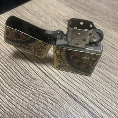 zippo☆両面☆アンティーク ダーツ G☆ウッド&アラベスク☆の画像