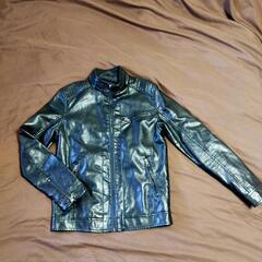 ブラック ライダース レザージャケットの画像