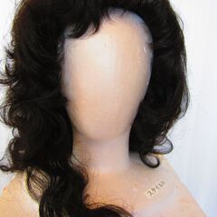 セミロング　黒髪　かつら