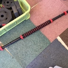 【リサイクルサービス八光】全長113cm　バーベル / ダンベル　バー