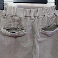 無印良品　ワイド　コーデュロイパンツ　ベージュ　ブラウン　サイズMの画像