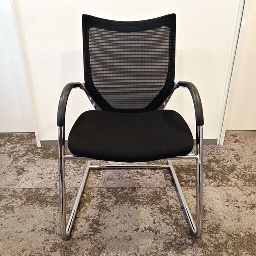 オカムラ(okamura) ミーティングチェア Baron バロン CP72BR ブラック ゲストチェア メッシュ 会議用椅子 多目的