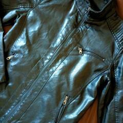 ブラック ライダース レザージャケットの画像