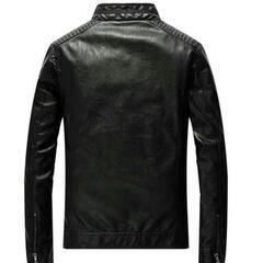 ブラック ライダース レザージャケットの画像