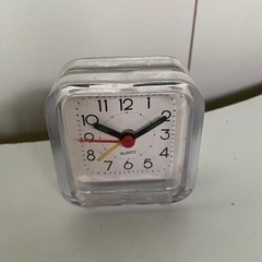 角型目覚まし時計　動作確認済　【中古品】