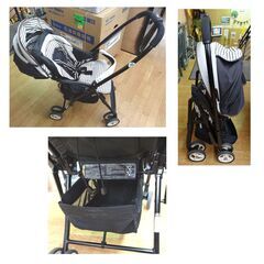 コンビ A型ベビーカー メチャカルハンディα エッグショックMD ヴェネチアンホワイト Combi 1ヶ月～36ヶ月 両面式 ベビー用品 西岡店の画像