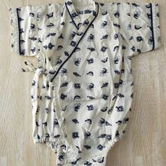 【美品】コムサイズム 甚平ロンパース 70