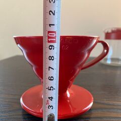 ハリオ　V60コーヒーサーバー ドリッパーセット1－4杯用　レッド　８００円の画像