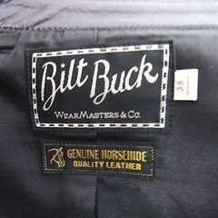 【新品未使用】約21万円購入→16万円 ビルトバック Bilt Buck by Attractions ホースハイド レザージャケット ライダースジャケット Lot.575 黒 サイズ38の画像