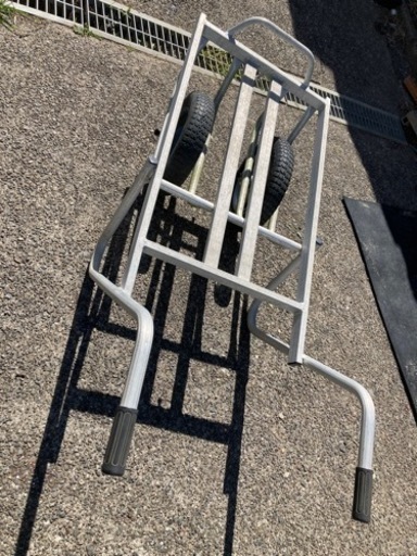 【配送可】アルミ平型一輪車・二輪車 2台セット