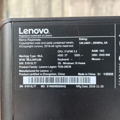 レノボ　T530-281CB i7/8G/HDD2TB デスクトップの画像