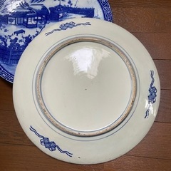 明治　大皿　印判の画像