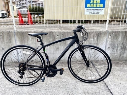 ハヤサカオリジナル クロスバイク ルーチェ 21段変速 中古 マットブラック 自転車 クロスバイク