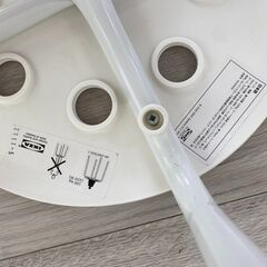 《無料!早い者勝ち‼︎》丸イス 3脚セット 白 IKEAの画像