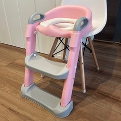 ステップ付き補助便座　