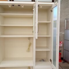 ★ジモティ割あり★ ニトリ レンジボード 白 H180.5×D41.5×W88 クリーニング済み TJ4886