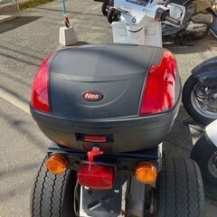 原付スクーターバイク　リアボックス　中古４２L　赤黒未塗装　ディ...