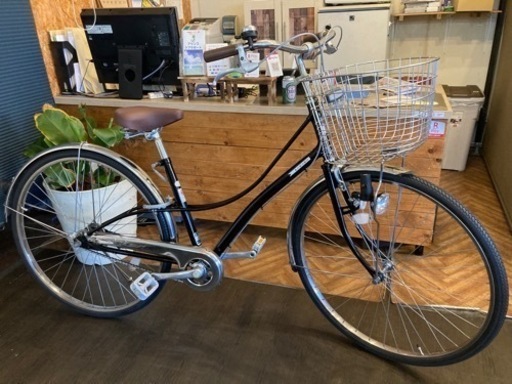 【前後タイヤ・チューブ新品！ブリヂストンLOCOCO】27インチ自転車　ブラック