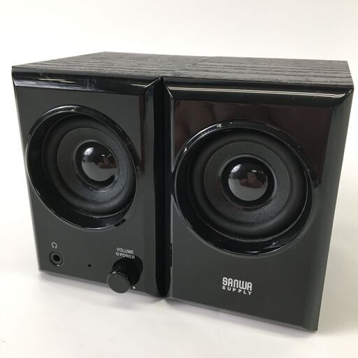 サンワサプライ USBスピーカー MM-SPU10BK 音出し確認済 コンパクトサイズ 24c菊DO
