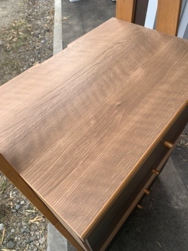 美品 ニトリ製 チェストラック ランダム2 60 DBR