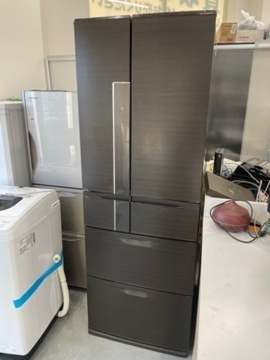 MITSUBISHI 三菱 ノンフロン冷凍冷蔵庫 6ドア 525L 観音開き MR-JX53X-RW形 大型 500L以上 2013年製 動作品
