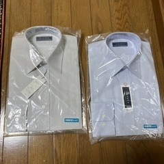 新品未使用　ワイシャツ　ブルー　2点セットの画像