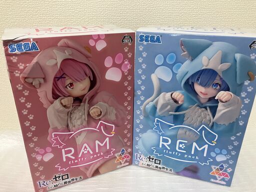 【中古玩具】Re;ゼロ　REM＆RAMセットフィギュア