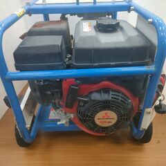 【引取限定】鶴見製作所　セル付き高圧洗浄機　水圧力７０Kgf　　HPJ-470ES　ガン.高圧ホース.吸水排水ホースセット【下関店】【中古】の画像