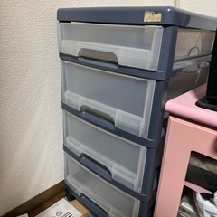 キャスター付き 家具 収納家具 収納ケース 4段の棚の画像