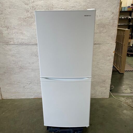 【IRIS OHYAMA】 アイリスオーヤマ 2ドア 冷凍冷蔵庫 容量142L 冷凍室52L 冷蔵庫90L IRSD-14A-W 2021年製